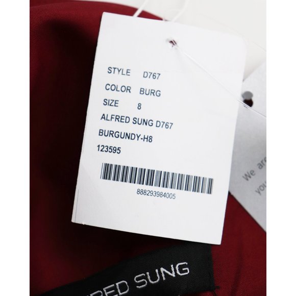 NWT Alfred Sung Cap Sleeve Pleated Skirt Dress 8 - Picture 5 of 9